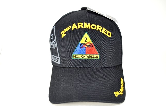 CAP-1258B 2ND ARMORED (HELL ON WHEELS) - BLACK